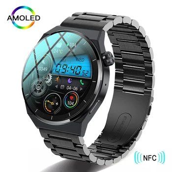  Для Huawei Xiaomi NFC Smart Watch Мужчины GT3 Pro AMOLED 390 * 390 HD Экран Сердечный ритм Bluetooth Call IP68 Водонепроницаемые смарт-часы 2023
