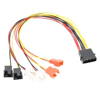 Molex - кабель питания вентилятора 4-контактный IDE Molex - 3-контактный кабель питания вентилятора охлаждения