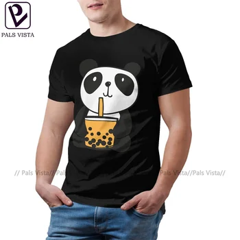 Panda Футболка Мода 100% хлопок Классическая футболка с короткими рукавами Футболка с принтом 5xl Мужская футболка 5xl Мужская