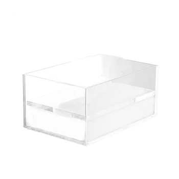 Прозрачный акриловый держатель крышки коробки для салфеток для лица с верхней крышкой прямоугольный диспенсер для салфеток органайзер для ванной комнаты офисный стол