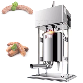 Автоматический электрический наполнитель колбас Машина для розлива бытовых колбас Шприц для ветчины Коммерческое устройство для наполнения колбас