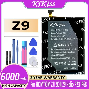 KiKiss 6000mAh Мощный аккумулятор для HOMTOM для ZJI ZOJI Z9 Phone Batterij