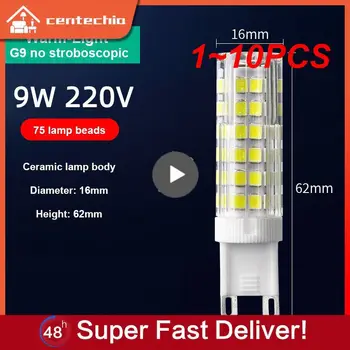 1 ~ 10 шт. G9 E14 Лампа AC220V 2835 SMD Chip Керамическая светодиодная лампочка 3 Вт 5 Вт 7 Вт 9 Вт 12 Вт Заменить галоген для энергии люстры