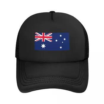 Панк Флаг Австралии Бейсболка Для Мужчин Женщин Дышащая Шляпа Дальнобойщика Спорт