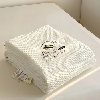 соевое волокно прохладное одеяло одеяло для летних двойных одеял белый бактериостаз одинарный вымытый хлопок летнее одеяло бесплатная доставка