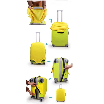 Защитный чехол для багажного чемодана Дорожные эластичные пылезащитные чехлы для дорожных аксессуаров Принадлежности для багажа Чехлы для багажа Протектор