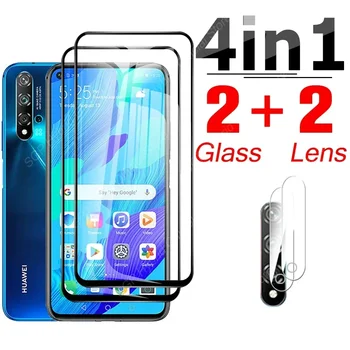 4 в 1 защитное стекло для экрана Huawei Nova 5T Nova5 5 T T5 Nova5t YAL-L21 L61 L71 L61D Объектив камеры Закаленная пленка