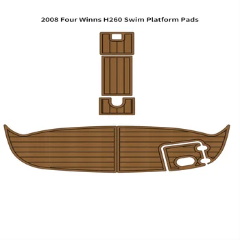 Качество 2008 Four Winns H260 Плавательная платформа Лодка EVA Пена Искусственный тик Палуба Коврик