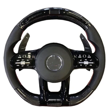  для Mercedes Range Рулевое колесо AMG из углеродного волокна со светодиодом по индивидуальному заказу