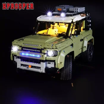 Светодиодный светильник Hprosper 5V для декоративной лампы 42110 Technic Land Rover Defender с батарейным отсеком (не включает строительные блоки Lego)