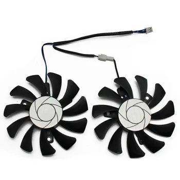75 мм 2-контактный видеопроцессор GTX1050Ti Cooler DUAL Fan для MSI Geforce GTX 1050Ti GTX-1050-Ti-4GT-OC Охлаждение видеокарты