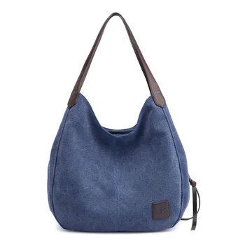 Новая повседневная холщовая сумка для женщин 2023 осень/зима большой емкости Модная универсальная простая сумка на одно плечо для женщин
