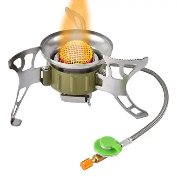 BRS-15B Многофункциональная ветрозащитная печь 1400-2900 Вт Кемпинговая пропановая плита Складная газовая плита для приготовления пищи для пикника на открытом воздухе