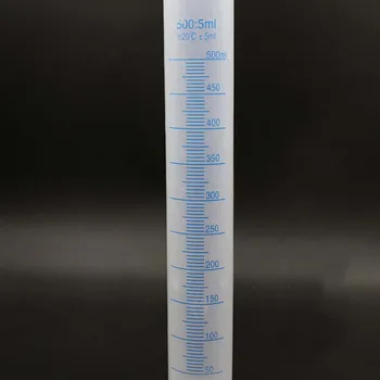 500 мл Пластиковый измерительный цилиндр Градуированные цилиндры Контейнерная трубка для лабораторных принадлежностей Лабораторные инструменты для школьных принадлежностей