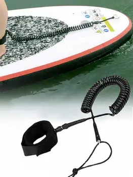 10 футов 5 мм Доска для серфинга Спиральный поводок Surfing Stand UP Paddle Board Лодыжка Поводок Sups Доска Нога Веревка Доска для серфинга Плот Каяк Веревка
