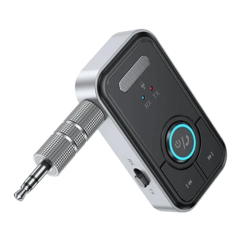  Bluetooth-совместимый адаптер 5.3 Портативные беспроводные аудиосистемы Aux для автомобильного музыкального приемника Передатчик Динамик