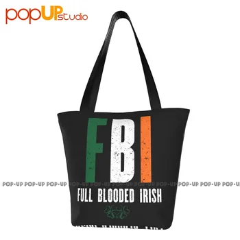 ФБР Полнокровные ирландские День Святого Патрика Модные сумки Большая сумка Сумка для покупок Супермаркет