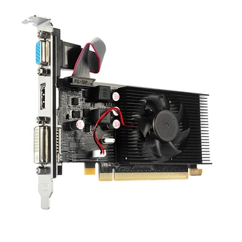 NEW-HD7450 Видеокарта 64Bit 2GB GDDR3 PCI-E 2.0 x16 -Совместимая видеокарта VGA DVI-I для AMD Radeon HD 7450 2G 64 бит