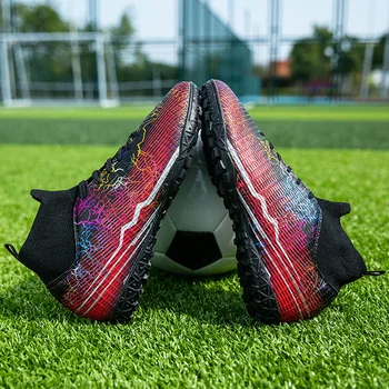 Высококачественная футбольная обувь C.Ronaldo Тренировочная обувь для соревнований Противоскользящие износостойкие футбольные бутсы Fustal Общество Chuteira