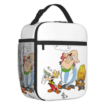 Многоразовые ланч-боксы Asterix и Obelix Герметичные французские комикс-охладители Термоизолированная сумка для обеда с едой Дети Школьники
