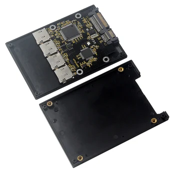 2,5-дюймовый адаптер 4 TF на SATA, самодельный твердотельный накопитель SSD, для карты RAID группы Micro-SD - SATA