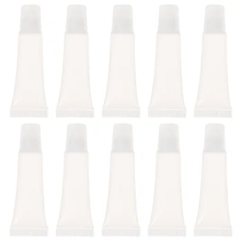  10 шт. Многоразовые тюбики для блеска для губ Легкие пустые DIY Глазури для губ Тюбики