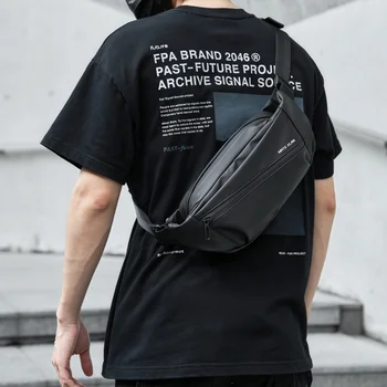  Водонепроницаемая дышащая сумка через плечо 2023 года Мужская для поясного ремня, соответствующая оригинальному дизайну Ежедневный слинг для молодежи