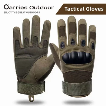 Тактические военные перчатки Перчатки для стрельбы Сенсорный дизайн Спортивный защитный фитнес Мотоцикл Охота Походные перчатки с полным пальцем