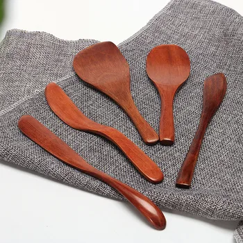 Японский набор деревянной посуды Ножи для масла Хлеб Салат Варенье Нож Высококачественные кухонные столовые приборы Деревянный нож