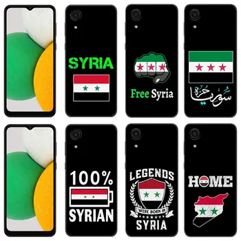 Черный силиконовый чехол для телефона с флагом сирийской революции для Samsung Galaxy A01 A03 Core A04 E A02 A05 A10 A20 A21 A30 A50 S A6 A8 + A7