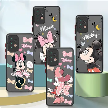 Симпатичный чехол для телефона Disney Minnie Mouse для Samsung Galaxy A31 A12 A51 A34 5G A30s A50 A71 4G A13 A52 A30 A70 A14 Мягкий чехол Матовый