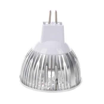 3X 3 Вт 12-24 В MR16 Теплый белый 3 светодиодный прожектор только лампа