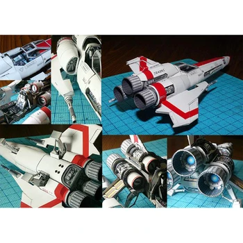 Battlestar Viper 2 Viper Mk2 3D Бумажная модель DIY Игрушка космического корабля ручной работы