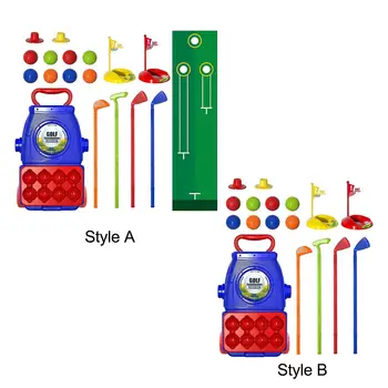 Детские игрушки для гольфа Детские клюшки для гольфа Интерактивная игрушка Тренировочная игрушка Мячи для гольфа Мини-клюшки Набор игрушек для гольфа для лужайки на заднем дворе