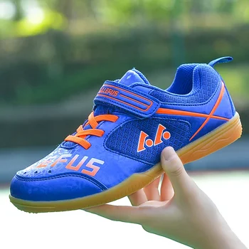 Новая обувь для бадминтона Детские кроссовки для бадминтона Теннисные кроссовки для мальчиков и девочек Противоскользящая обувь для настольного тенниса