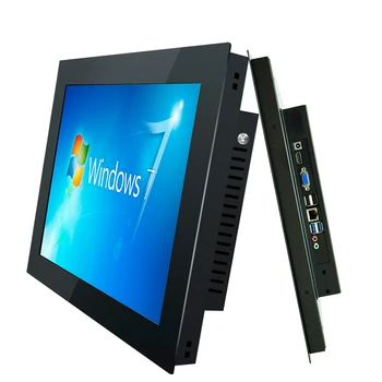 17,3-дюймовый встраиваемый промышленный компьютер Все-в-одном планшетный ПК Панель с резистивным сенсорным экраном WiFi RS232 Com для Win10 Pro