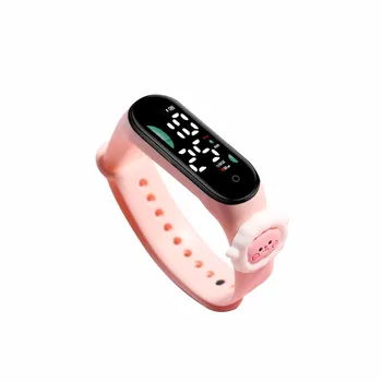  игрушечный стиль студент детский водонепроницаемый браслет цифровые часы милая кукла силиконовый браслет для детских лучших подарков на день рождения
