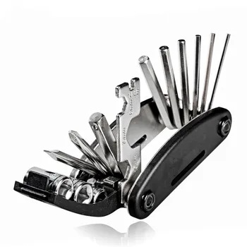 16 в 1 Многофункциональный ручной комбинированный набор инструментов для ремонта Шестигранный ключ, используемый для торцевого ключа MTB и велосипеда
