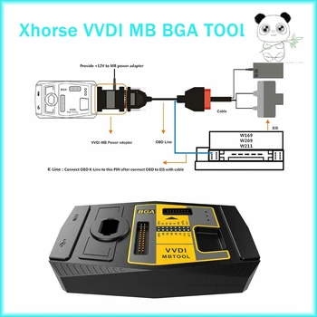 Оригинальный программатор ключей Xhorse VVDI MB BGA Tool V5.1.6 Benz, включая функцию калькулятора BGA