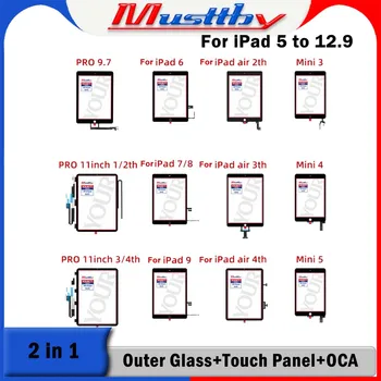 Musttby 2 шт. OEM для iPad 8 8-го поколения 2020 A2270 A2428 A2429 10.2 ЖК-дисплей внешний сенсорный экран дигитайзер переднее стекло дисплей панель Replac