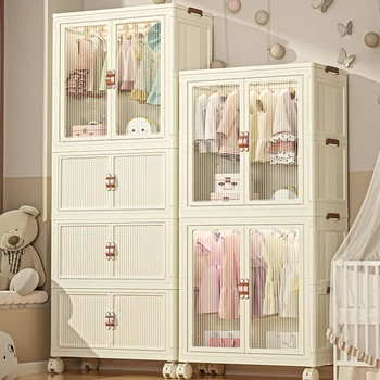 Спальня Мобильные детские шкафы Пластиковые полки для одежды для девочек Детские шкафы Полка для обуви Табличка Enfant Мебель MR50CW