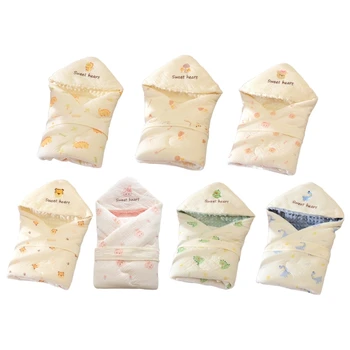 Хлопковые пеленки Одеяло для обертывания для малышей Одеяло для коляски для новорожденных Чехол для младенцев Впитывающий муслин Пеленки Одеяло