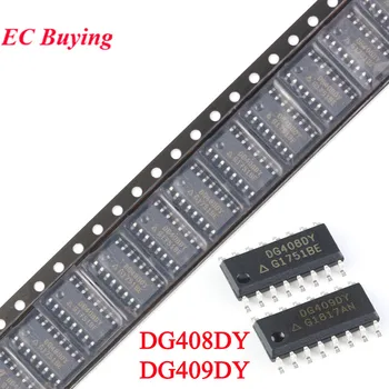 DG408DY DG408 DG408DYZ DG409DY DG409 DG409DYZ SOIC-16 Одиночная 4-8-канальная ИС высокопроизводительного КМОП-аналогового мультиплексора