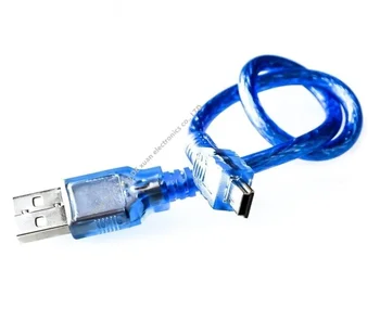 30 см USB-кабель для Uno r3 для Nano / MEGA 2560 / Leonardo / Pro micro / DUE Blue Quality A тип USB / Mini USB / Micro USB 0,3 м для Arduino