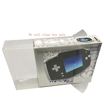 Прозрачная крышка коробки для gameboy advance gba для хранения коллекции широкоцветных дисплеев ПЭТ версия для США
