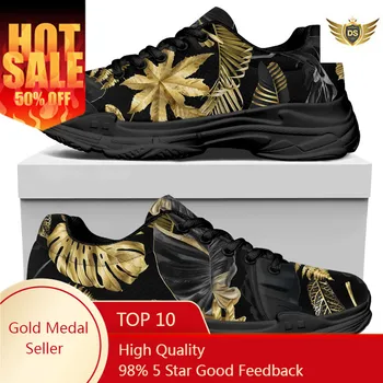  Женская обувь на платформе Golden Maple Leaf Increase Brand Casual Дышащая сетчатая обувь с плоским дном для леди