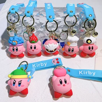 Kirby брелок аниме фигурка тренд мода милая звезда каби авто брелок сумка кулон мальчики девочки детские подарки на день рождения