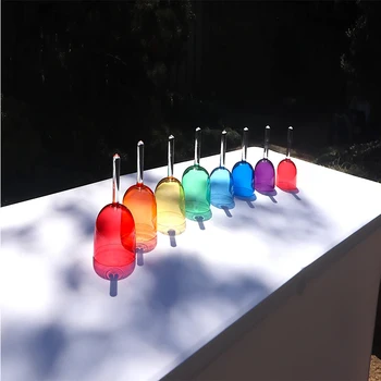 Набор из 7 хрустальных поющих чаш с цветовой кодировкой чакры идеального тона с ручками